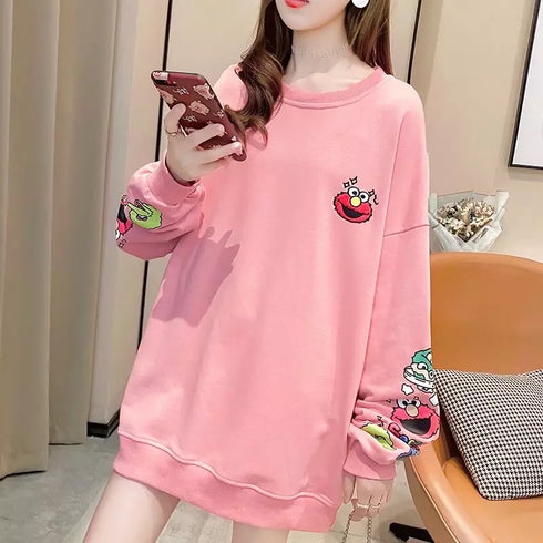 Cartoon Printed Pullover